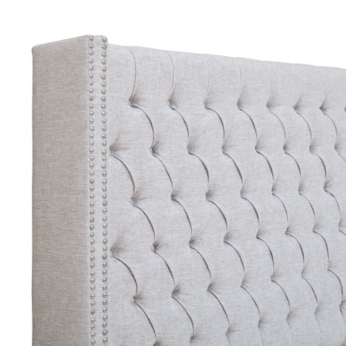 Rosdorf Park Candice Upholstered Wingback Button Tufted Headboard & Reviews Wayfair